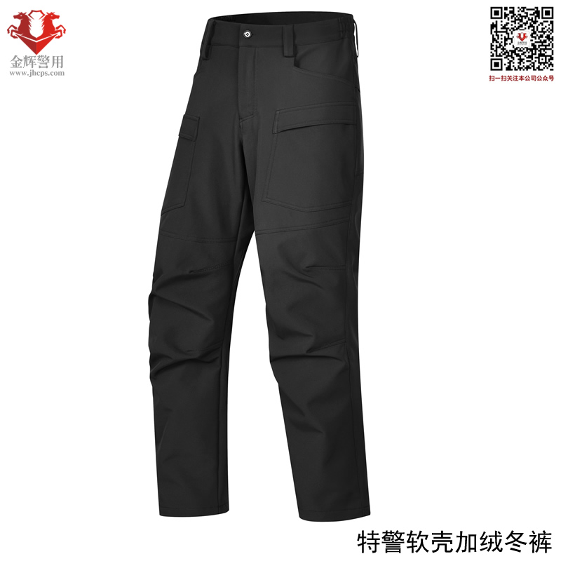 特警冬季加絨作戰褲，軟殼警用防寒褲，黑色特警加絨防水褲，特警冬季褲子
